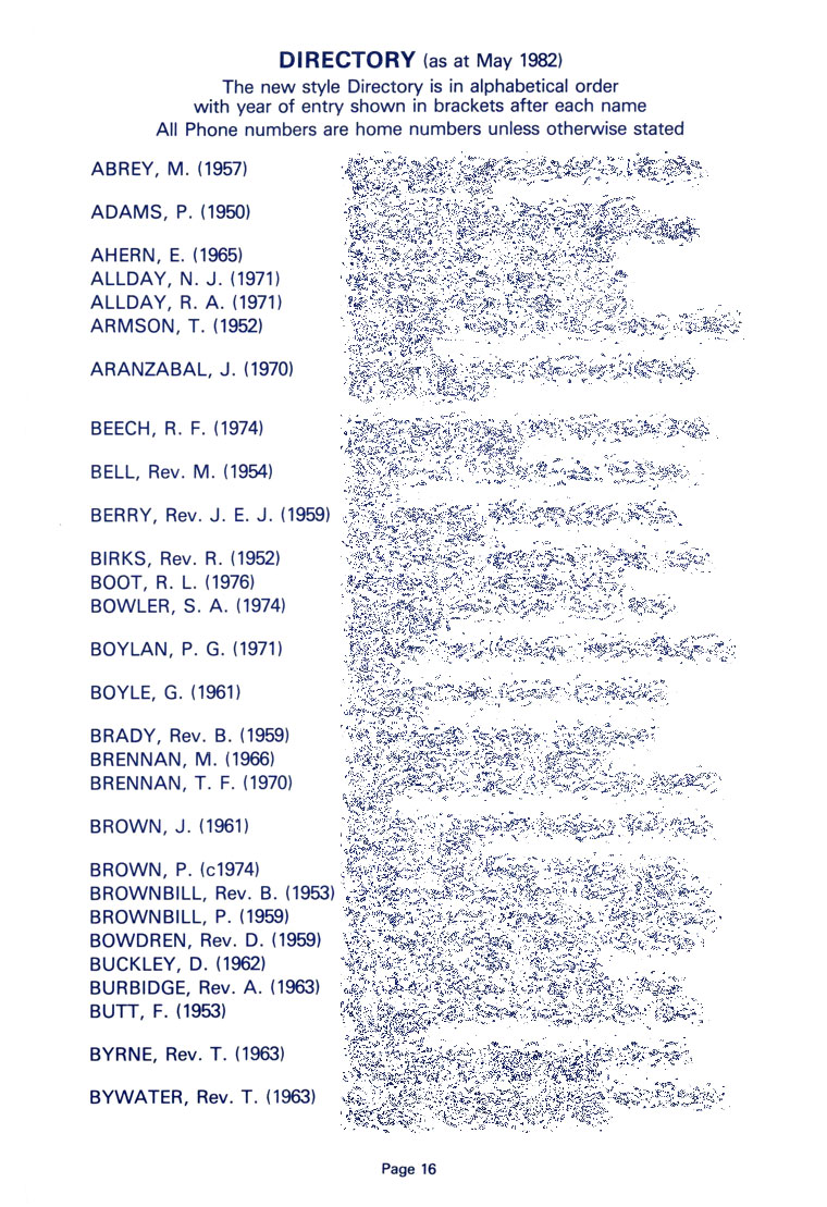 Hugonian Association Reports & Directory 1982 page 16