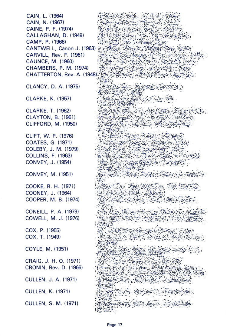 Hugonian Association Reports & Directory 1982 page 17