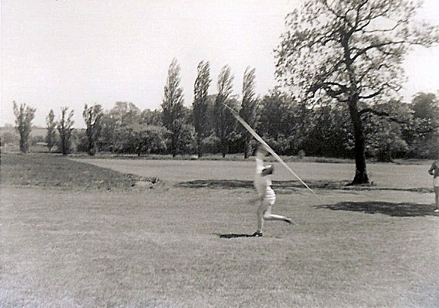 Javelin winning throw, 1963