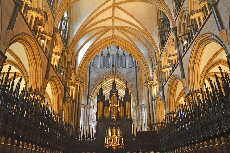 St Hugh’s Choir, looking towards the crossing